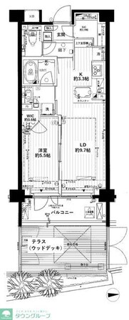 ザ・パークハウス三軒茶屋の物件間取画像